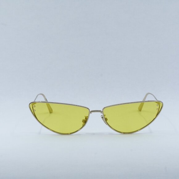 Dior MISSDIOR B1U B0H0 Sunglasses Gold Cat Eye Frame, Yellow Lenses - Picture 3 of 12
